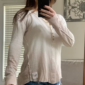 Free People ombré long sleeve Henley size small
